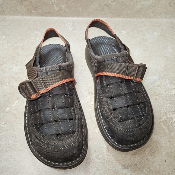 Chaco Shoes Mens Size 9 Suede Leather Sandals Closed Toe Vibram‎ Sole Outdoor main image 9